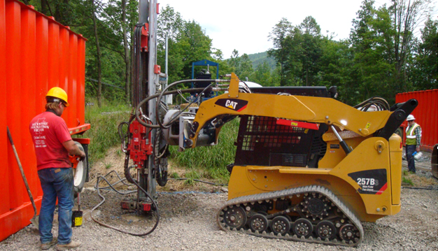 drilled micropile installation