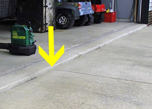 uneven driveway