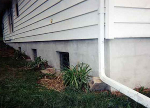 resealed basement walls