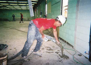 mud jacking jobsite